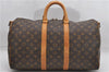 Auth Louis Vuitton Monogram Keepall Bandouliere 45 Boston Bag M41418 LV 7009D