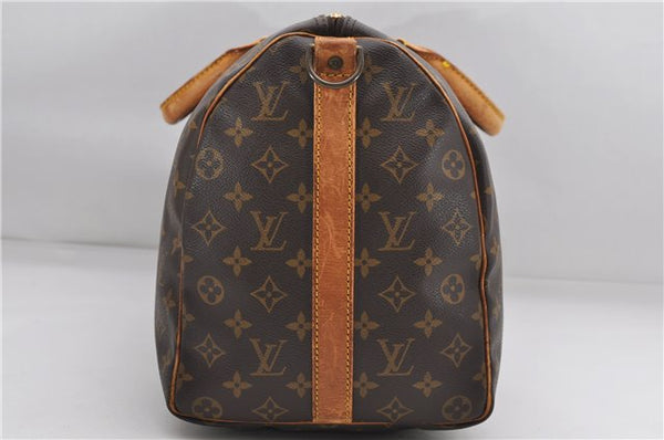 Auth Louis Vuitton Monogram Keepall Bandouliere 45 Boston Bag M41418 LV 7009D