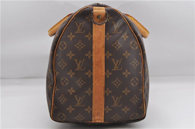 Auth Louis Vuitton Monogram Keepall Bandouliere 45 Boston Bag M41418 LV 7009D