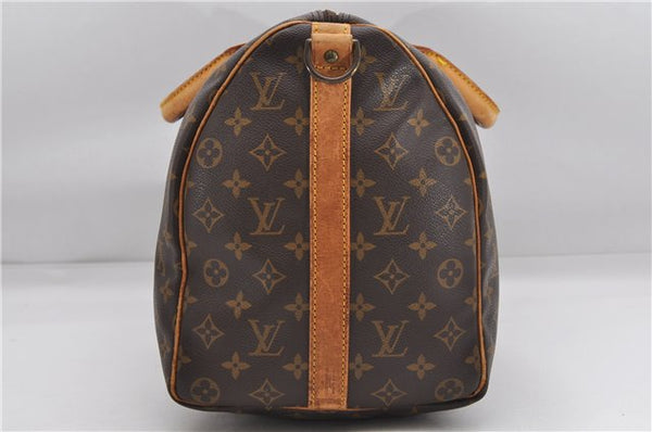 Auth Louis Vuitton Monogram Keepall Bandouliere 45 Boston Bag M41418 LV 7009D