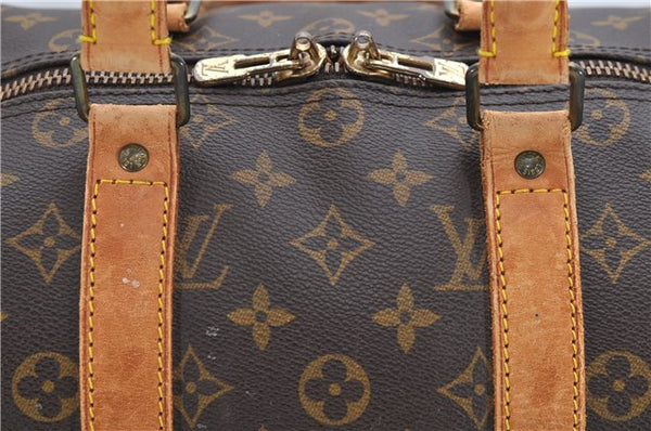 Auth Louis Vuitton Monogram Keepall Bandouliere 45 Boston Bag M41418 LV 7009D