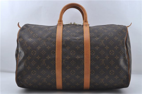 Authentic Louis Vuitton Monogram Keepall 45 Travel Boston Bag M41428 LV 7010D