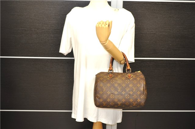 Authentic LOUIS VUITTON Monogram Speedy 25 Hand Bag M41528 LV 7011C