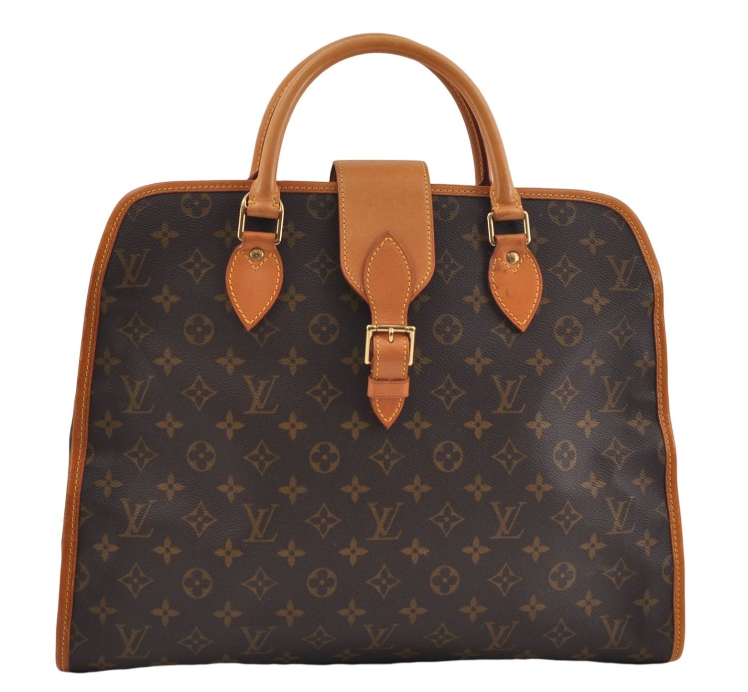 Authentic Louis Vuitton Monogram Rivoli Business bag Hand Bag M53380 LV 7011D
