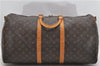 Auth Louis Vuitton Monogram Keepall Bandouliere 55 Boston Bag M41414 LV 7012D