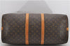 Auth Louis Vuitton Monogram Keepall Bandouliere 55 Boston Bag M41414 LV 7012D