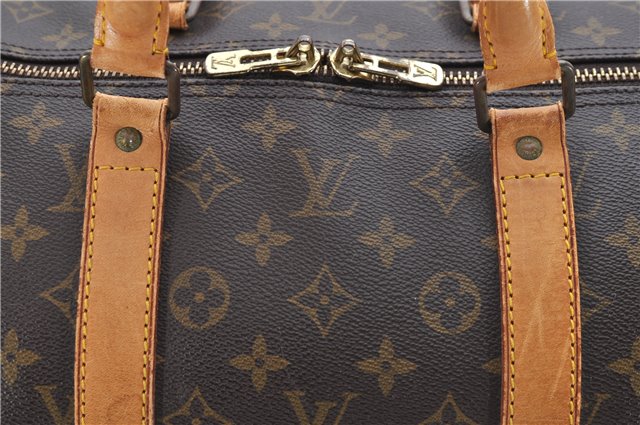 Auth Louis Vuitton Monogram Keepall Bandouliere 55 Boston Bag M41414 LV 7012D