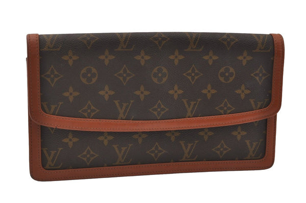 Authentic Louis Vuitton Monogram Pochette Dame GM M51810 Clutch Hand Bag 7016I