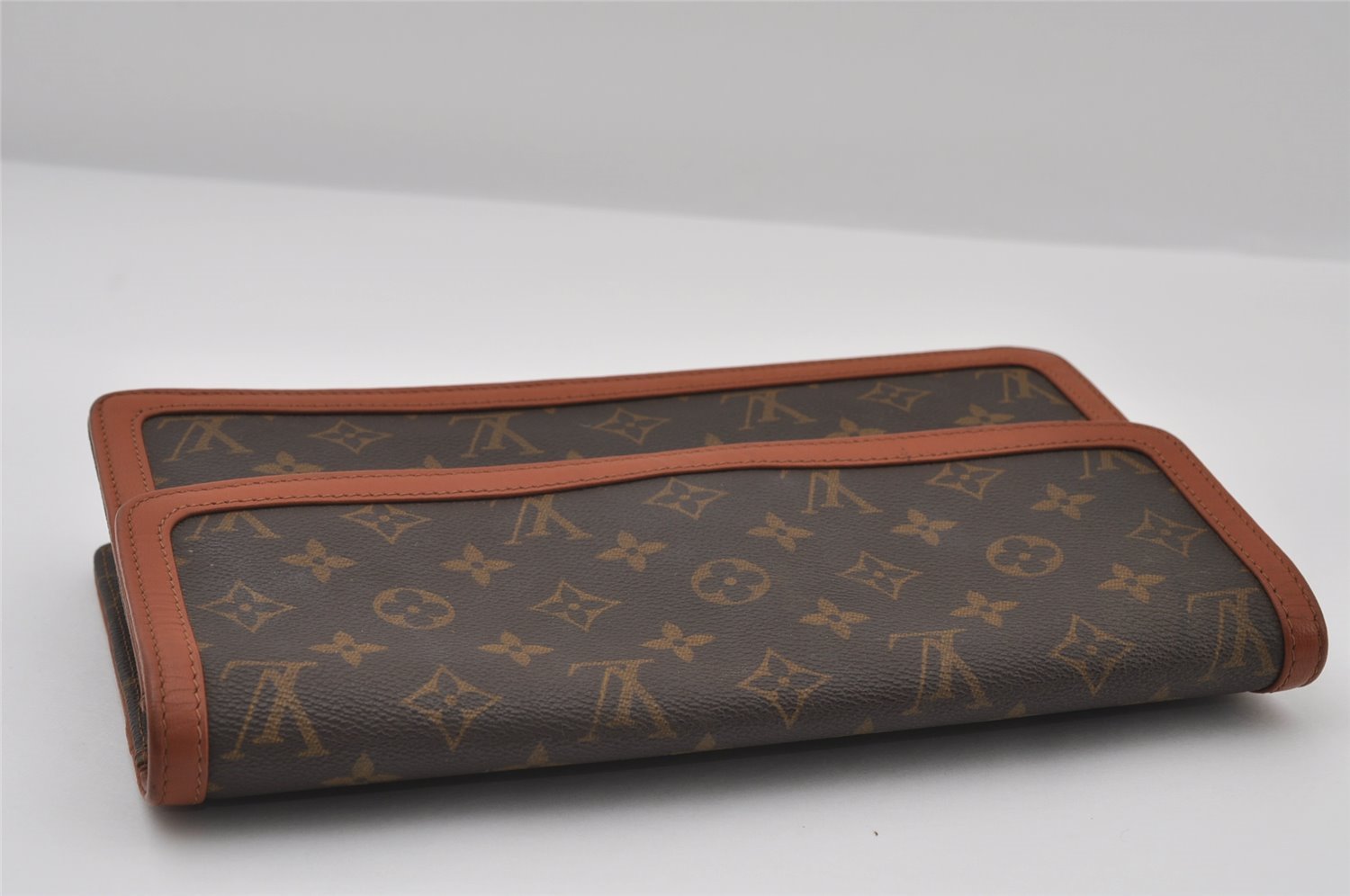 Authentic Louis Vuitton Monogram Pochette Dame GM M51810 Clutch Hand Bag 7016I