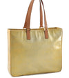 Authentic LOUIS VUITTON Vernis Columbus Shoulder Tote Bag Yellow M91028 LV 7017C