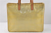 Authentic LOUIS VUITTON Vernis Columbus Shoulder Tote Bag Yellow M91028 LV 7017C