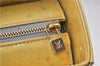 Authentic LOUIS VUITTON Vernis Columbus Shoulder Tote Bag Yellow M91028 LV 7017C