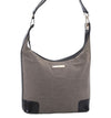 Authentic GUCCI Shoulder Hand Bag Canvas Leather 0014204 Gray Black 7017D