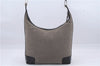 Authentic GUCCI Shoulder Hand Bag Canvas Leather 0014204 Gray Black 7017D