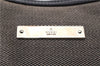 Authentic GUCCI Shoulder Hand Bag Canvas Leather 0014204 Gray Black 7017D