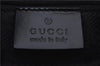 Authentic GUCCI Shoulder Hand Bag Canvas Leather 0014204 Gray Black 7017D