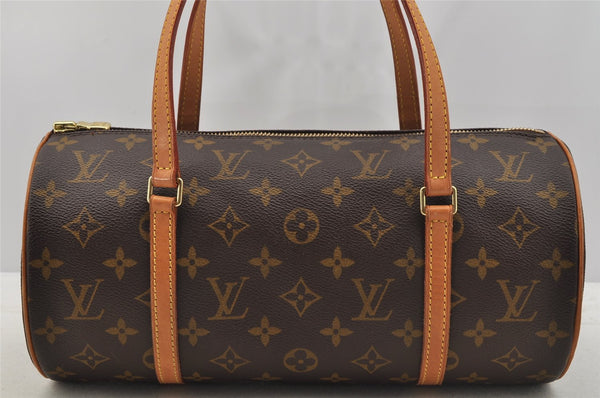 Authentic Louis Vuitton Monogram Papillon 30 Hand Bag M51385 LV 7017I