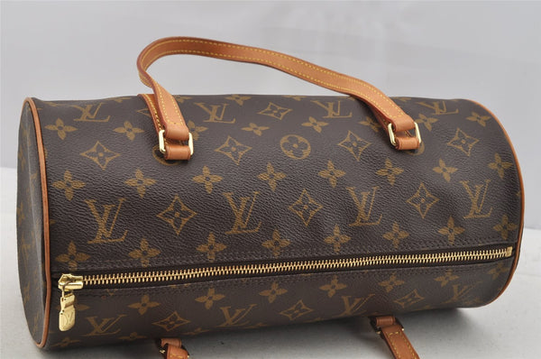 Authentic Louis Vuitton Monogram Papillon 30 Hand Bag M51385 LV 7017I