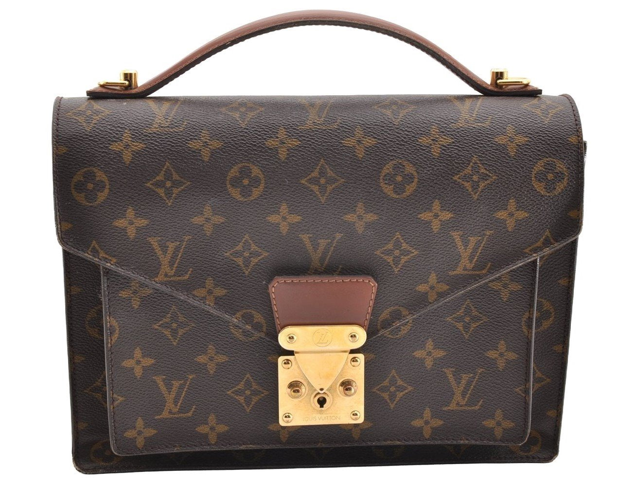 Authentic Louis Vuitton Monogram Monceau 2Way Shoulder Hand Bag M51185 LV 7020I
