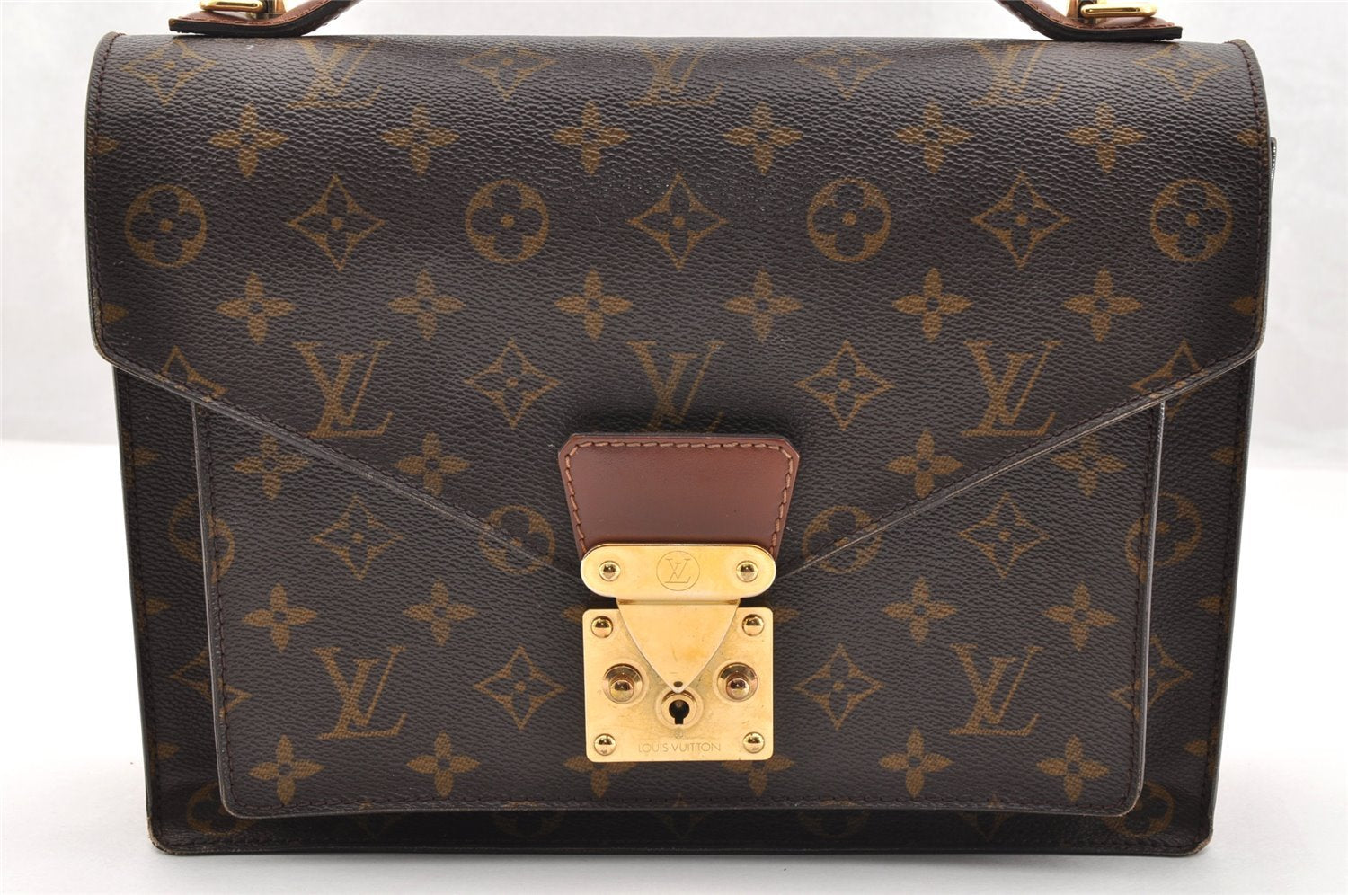 Authentic Louis Vuitton Monogram Monceau 2Way Shoulder Hand Bag M51185 LV 7020I