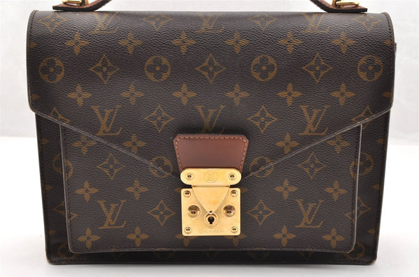 Authentic Louis Vuitton Monogram Monceau 2Way Shoulder Hand Bag M51185 LV 7020I