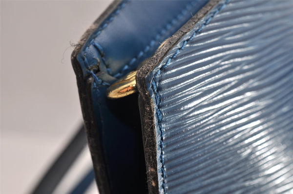 Auth Louis Vuitton Epi Saint Jacques Shopping Shoulder Bag Blue M52265 LV 7021I