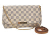 Auth Louis Vuitton Damier Azur Favorite MM Shoulder Clutch Bag N41275 LV 7022D