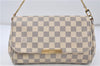 Auth Louis Vuitton Damier Azur Favorite MM Shoulder Clutch Bag N41275 LV 7022D