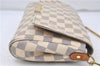 Auth Louis Vuitton Damier Azur Favorite MM Shoulder Clutch Bag N41275 LV 7022D