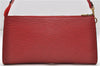 Authentic Louis Vuitton Epi Pochette Accessoires Pouch Red M52947 LV 7025D