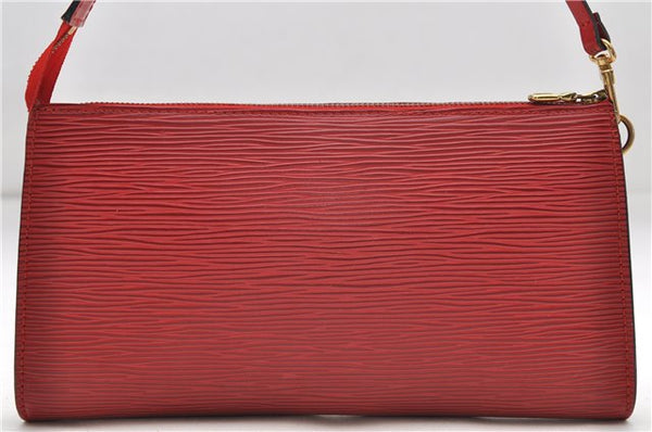 Authentic Louis Vuitton Epi Pochette Accessoires Pouch Red M52947 LV 7025D