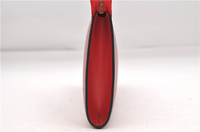 Authentic Louis Vuitton Epi Pochette Accessoires Pouch Red M52947 LV 7025D