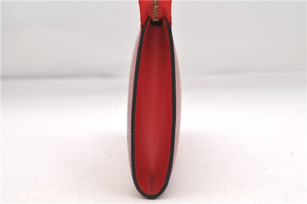 Authentic Louis Vuitton Epi Pochette Accessoires Pouch Red M52947 LV 7025D