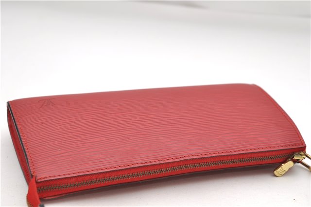 Authentic Louis Vuitton Epi Pochette Accessoires Pouch Red M52947 LV 7025D