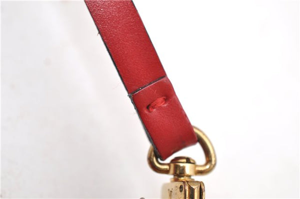 Authentic Louis Vuitton Epi Pochette Accessoires Pouch Red M52947 LV 7025D
