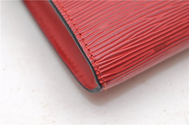 Authentic Louis Vuitton Epi Pochette Accessoires Pouch Red M52947 LV 7025D