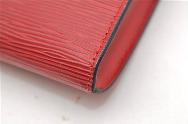Authentic Louis Vuitton Epi Pochette Accessoires Pouch Red M52947 LV 7025D