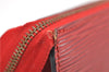 Authentic Louis Vuitton Epi Pochette Accessoires Pouch Red M52947 LV 7025D