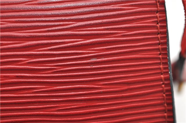 Authentic Louis Vuitton Epi Pochette Accessoires Pouch Red M52947 LV 7025D