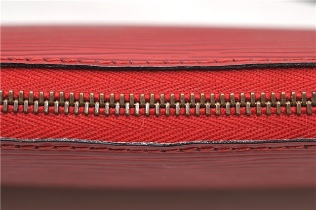 Authentic Louis Vuitton Epi Pochette Accessoires Pouch Red M52947 LV 7025D