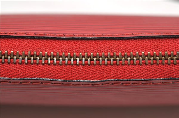 Authentic Louis Vuitton Epi Pochette Accessoires Pouch Red M52947 LV 7025D