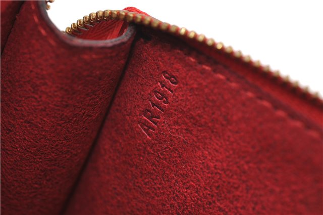 Authentic Louis Vuitton Epi Pochette Accessoires Pouch Red M52947 LV 7025D