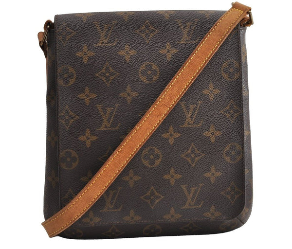 Auth Louis Vuitton Monogram Musette Salsa M51387 Long Shoulder Cross Bag 7026I