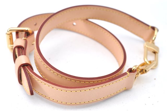 Authentic Louis Vuitton Leather Shoulder Strap Beige 17.3-29.5