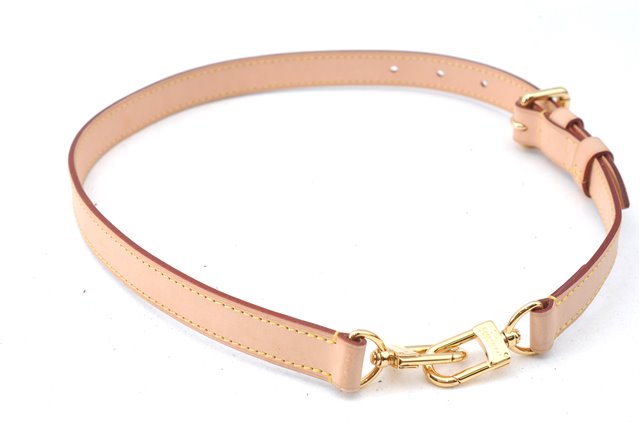 Authentic Louis Vuitton Leather Shoulder Strap Beige 17.3-29.5