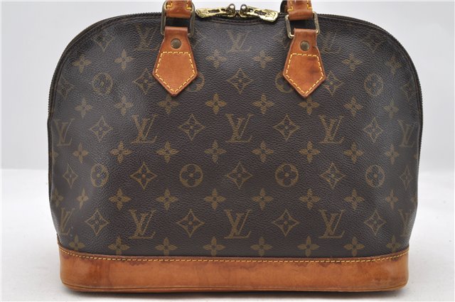 Authentic LOUIS VUITTON Monogram Alma Hand Bag Purse M51130 LV 7027C