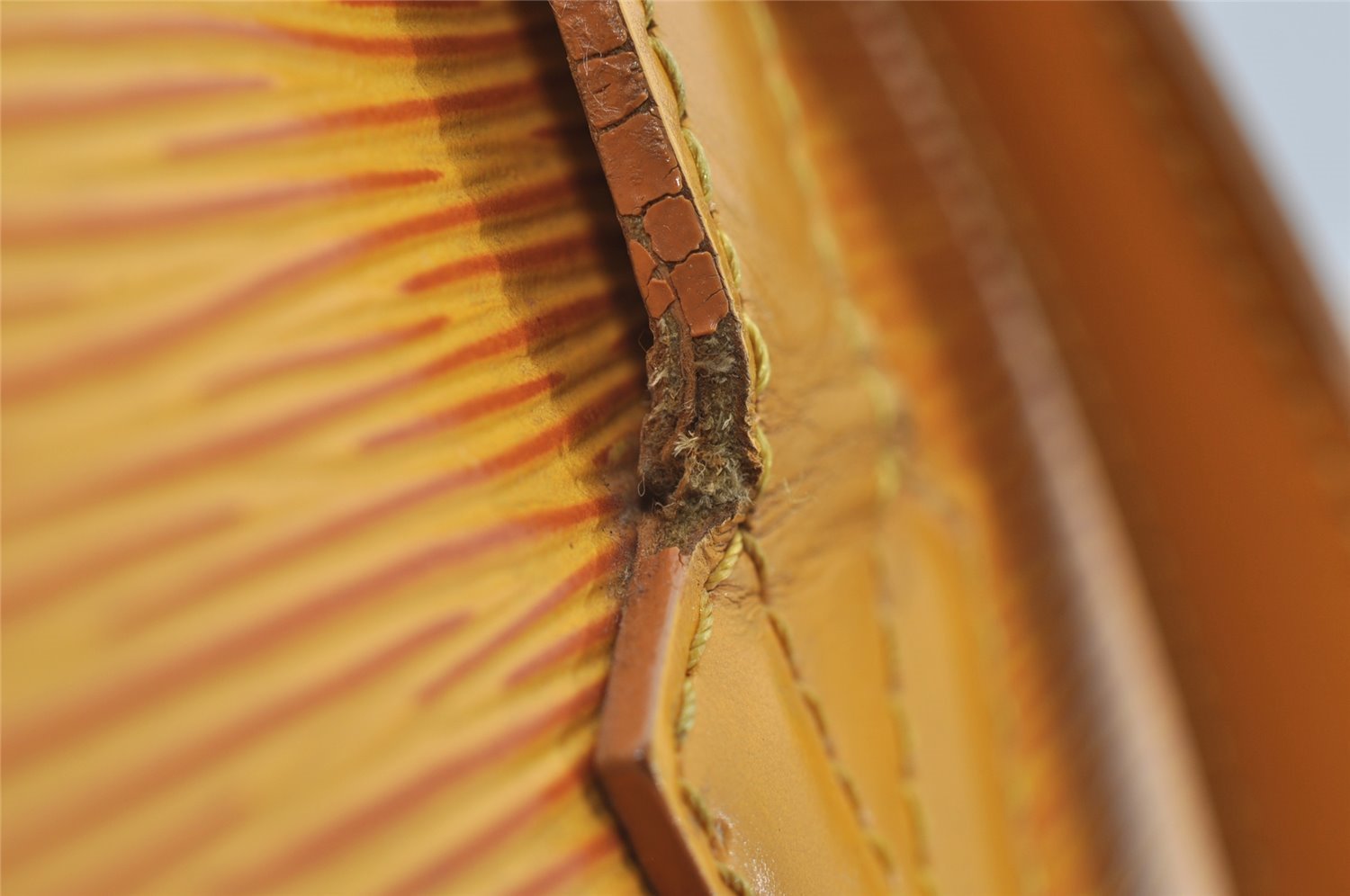 Auth Louis Vuitton Epi Saint Jacques Shopping Shoulder Bag M52269 Yellow 7027I