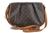 Auth LOUIS VUITTON Monogram Menilmontant MM Shoulder Cross Bag M40473 LV 7028C