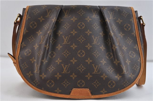 Auth LOUIS VUITTON Monogram Menilmontant MM Shoulder Cross Bag M40473 LV 7028C