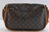 Auth LOUIS VUITTON Monogram Menilmontant MM Shoulder Cross Bag M40473 LV 7028C